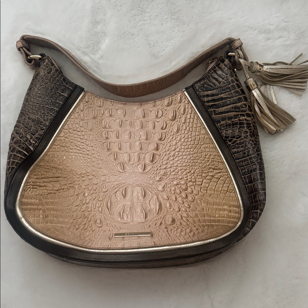 Brahmin Ciffon Roseleaf Amira Shoulder Bag
